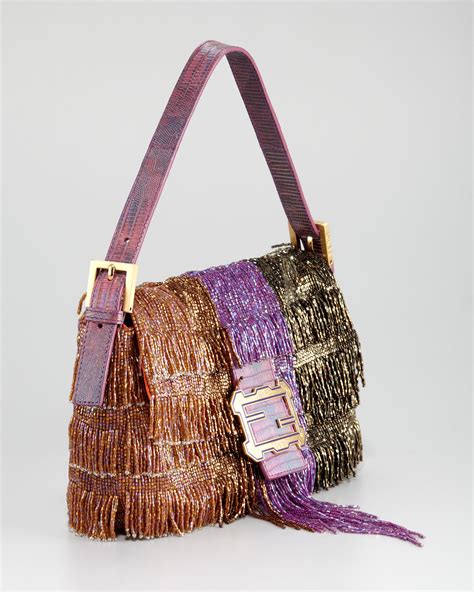 fendi fringe baguette